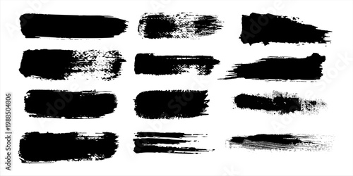 Collection of vector grunge style brushes,eps.10