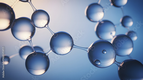 A 3D rendering of a molecular structure with transparent background