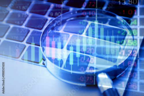 Online stock trading; Stock market analysis with candlestick charts