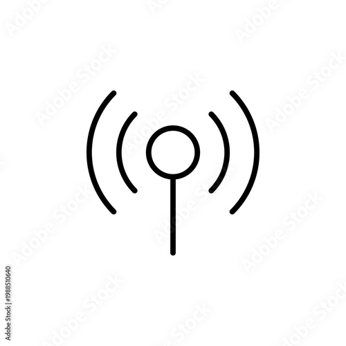 Outline Broadcast icon for communication system