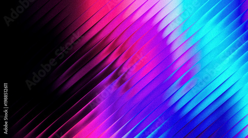Foto Abstract background with diagonal lines in vibrant neon pink, purple, and blue g