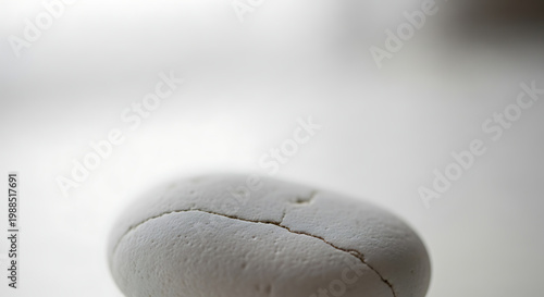 Cracked white stone macro