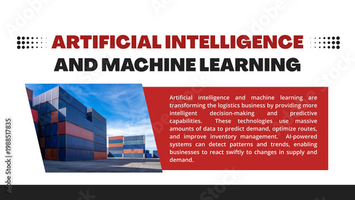 Orange and Black Gradient Modern The Future of Logistics Presentation 