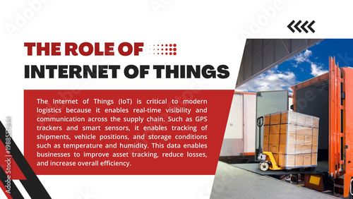 Orange and Black Gradient Modern The Future of Logistics Presentation 