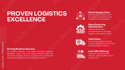 Orange and Black Gradient Modern The Future of Logistics Presentation 