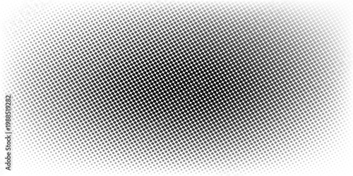 Grunge halftone white gradient background noise texture. Retro pixelated backdrop. Modern comics with mesh texture. Simple background. Vector illustration. eps 10