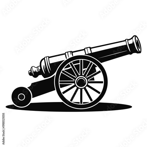 old cannon vector illustration