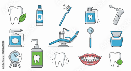 Dental care items teeth, tools, and hygiene products