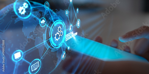 Foto Digital Disruption and Innovation Strategies in Global Business Transformation