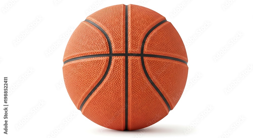 Fototapeta premium Basketball on a white background.