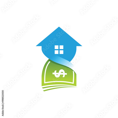 Real Estate Investment Concept with House and Money.