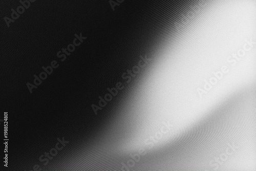 Billede på lærred Abstract black white gradient blur background with soft light curve