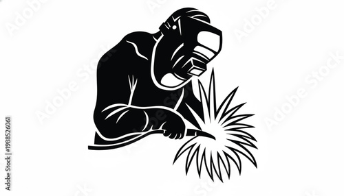 Pistol shooter graphic illustration with black and white marine style helmet and dynamic impact splash