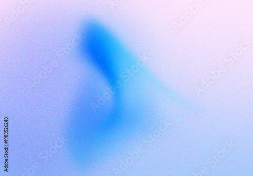 Quadro su tela Abstract soft blue gradient blur background with fluid shape