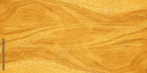 Natural Golden Teak Wood Grain Texture with Elegant Organic Swirls and Timber Patterns