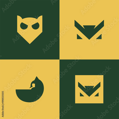 Minimalist Owl Logo Bundle Modern Animal Wildlife Wisdom Brand Identity Clean Vector Set