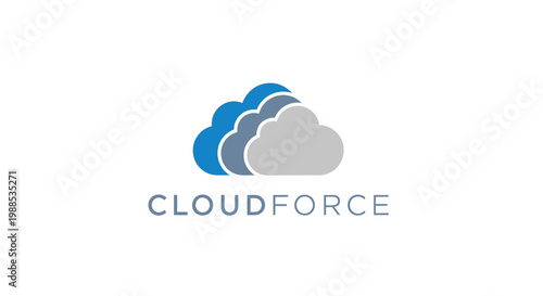 Cloudforce company logo design.