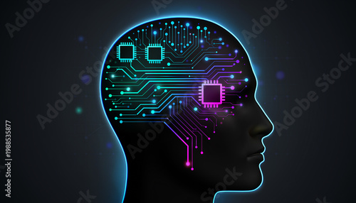 AI Thinking Mind Concept