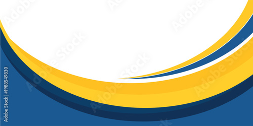 latar belakang bentuk bergelombang biru dan kuning.cocok untuk desain poster bisnis, spanduk perusahaan, presentasi, selebaran, posting media sosial.ilustrasi vektor