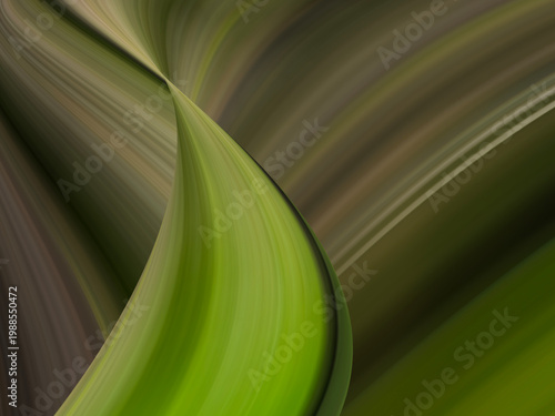 beauty abstract sweet vivid green and brown with multi color rainbow image. fantasy growing lines light