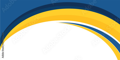 latar belakang bentuk bergelombang biru dan kuning.cocok untuk desain poster bisnis, spanduk perusahaan, presentasi, selebaran, posting media sosial.ilustrasi vektor
