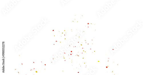 4K Blurred colorful confetti rain and explosion. celebrating background transparent PNG.
