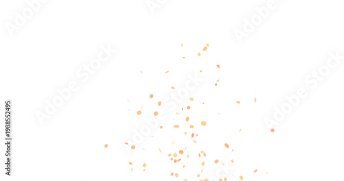 4K Blurred colorful confetti rain and explosion. celebrating background transparent PNG.
