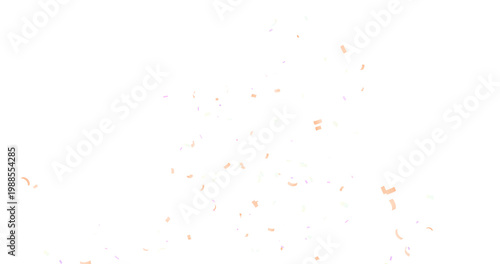 4K Blurred colorful confetti rain and explosion. celebrating background transparent PNG.
