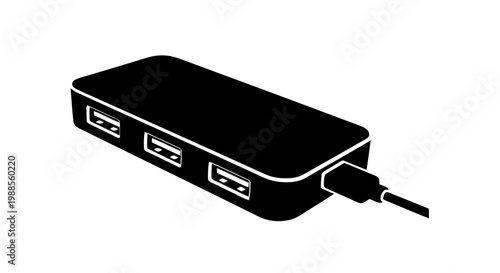 Vector illustration of database icon on a transparent background