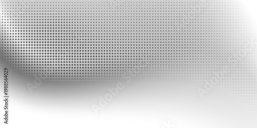 Dots radial split gradient pattern, black dots forming dynamic center fade, pattern halftone