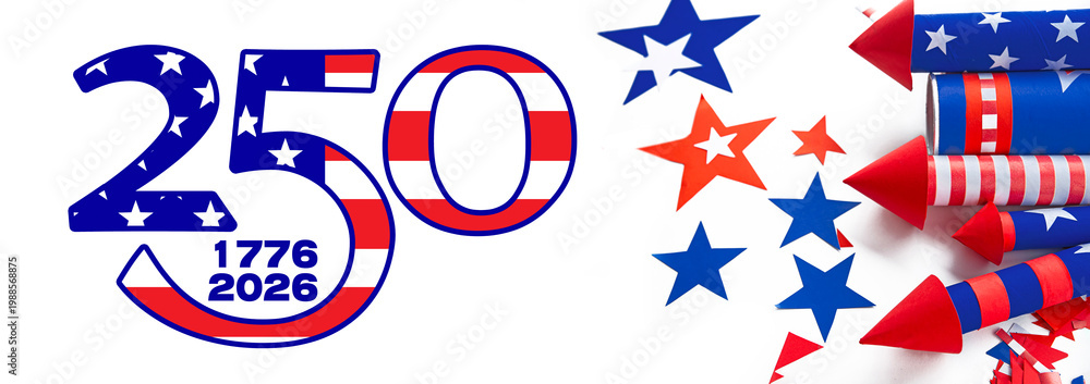 Φωτογραφία USA 250 anniversary greeting card