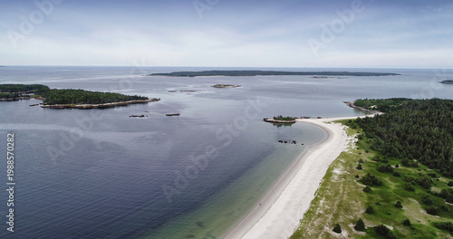 Konstfotografi Carter's Beach, Port Mouton, Nova Scotia Aerial View
