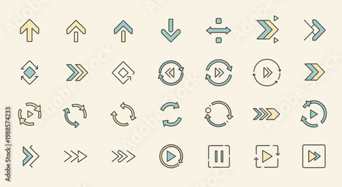 Collection of hand drawn alphabet and vector font icons for web design and business communication elements