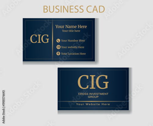 Learn to create an elegant business card design and impress your audience. Check out this template and customize it however you’d like, playing with vector art and abstract elements.
