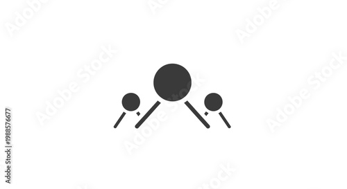 Simple stick figure family icon.