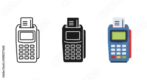 credit card readers in black white and color