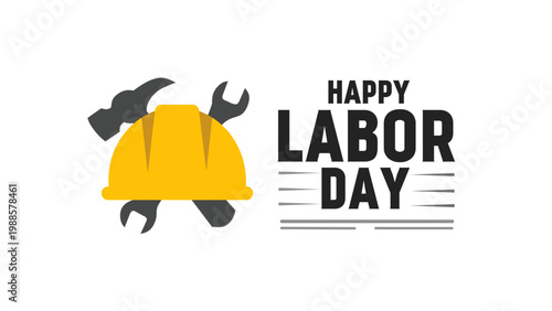 Happy Labor Day banner. Design template.