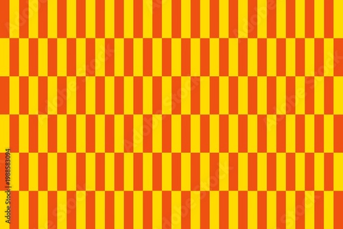 Colorful trendy checker board background template. Geometric orange yellow square texture in vintage y2k style. Orange or yellow background, wallpaper. orange brick wall or background