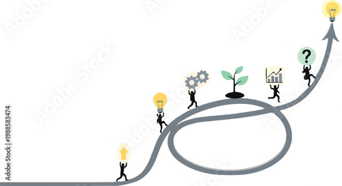 Modern Startup Office Team Brainstorming Business Development Plan