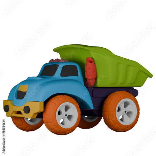 Kids Toy Truck Colorful Vehicle Playtime Fun Construction Toy