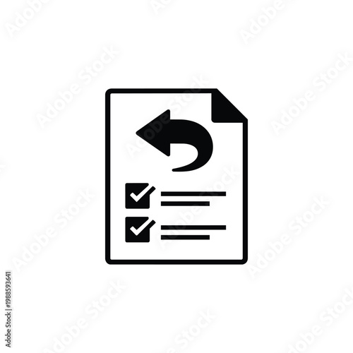 Business Operations and Workflow task return document icon for Business Operations and Workflow checklist revision and process update