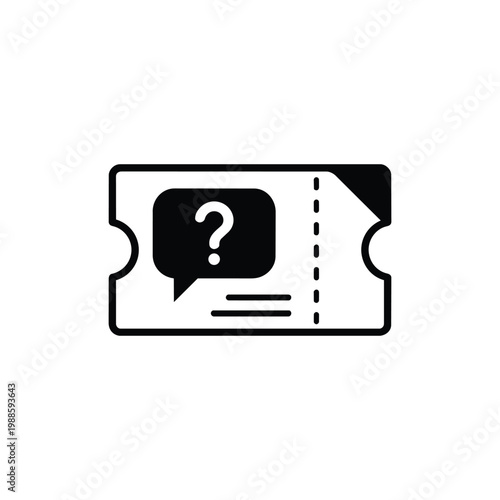 Business Operations and Workflow support ticket icon for Business Operations and Workflow customer inquiry voucher and service request