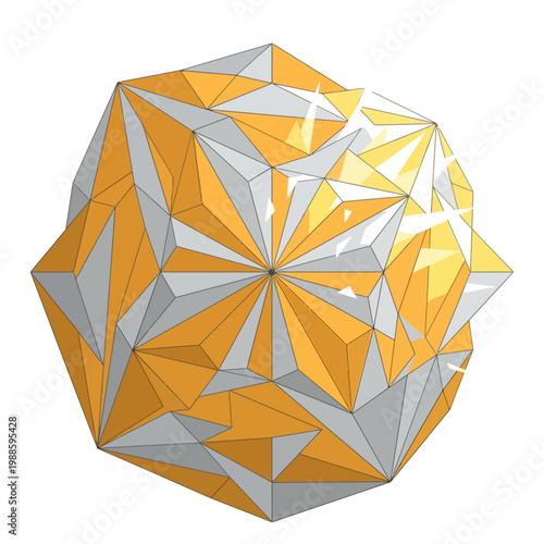 A vibrant polyhedral shape symbolizes modernity in Technology and Science
