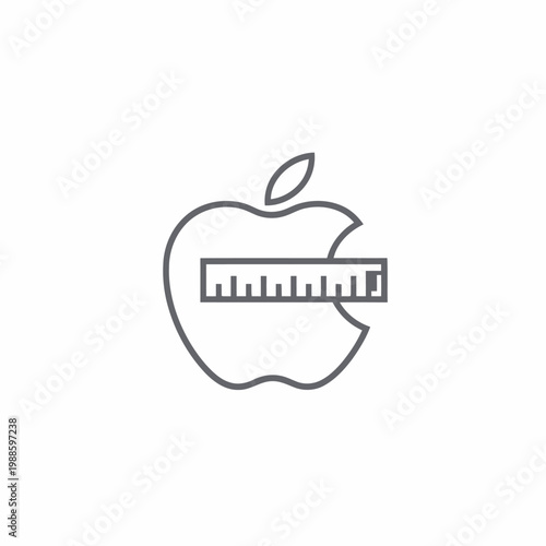 An illustration symbolizes technology and measurement with a bitten apple and ruler.