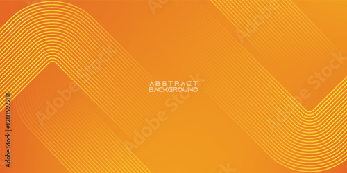 Orange abstract background. Minimal pattern. Vibrant gradient geometric lines. Modern design. Suit for banner, cover, business, flyer, poster, website, brochure, corporate