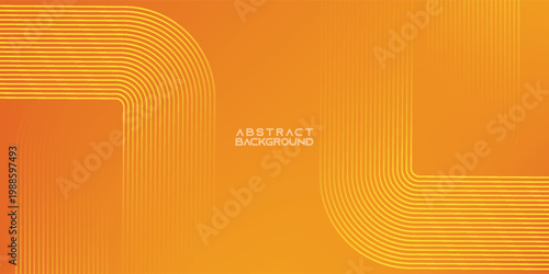 Orange abstract background. Minimal pattern. Vibrant gradient geometric lines. Modern design. Suit for banner, cover, business, flyer, poster, website, brochure, corporate