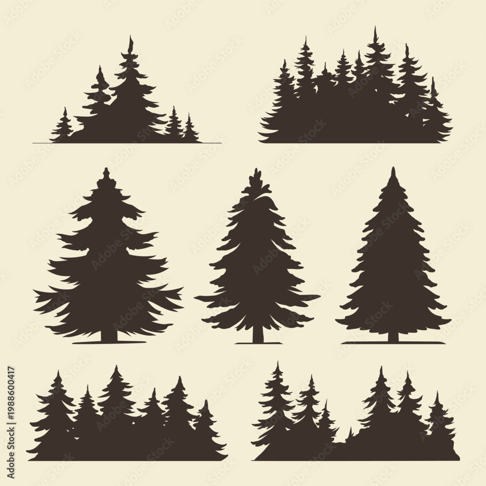 Fototapeta premium Trees at a camping site