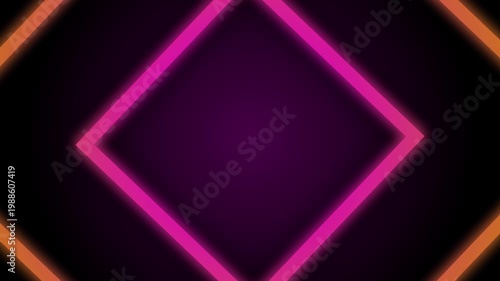 Animated squares flying towards the camera