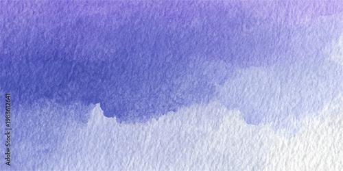 A fresh blue abstract watercolor background featuring a clean white frost texture and frozen crystal patterns inspired by a bright winter sky and natural snowflake ice