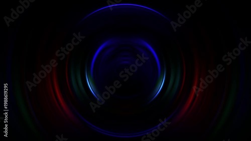 Abstract animated space tunnel